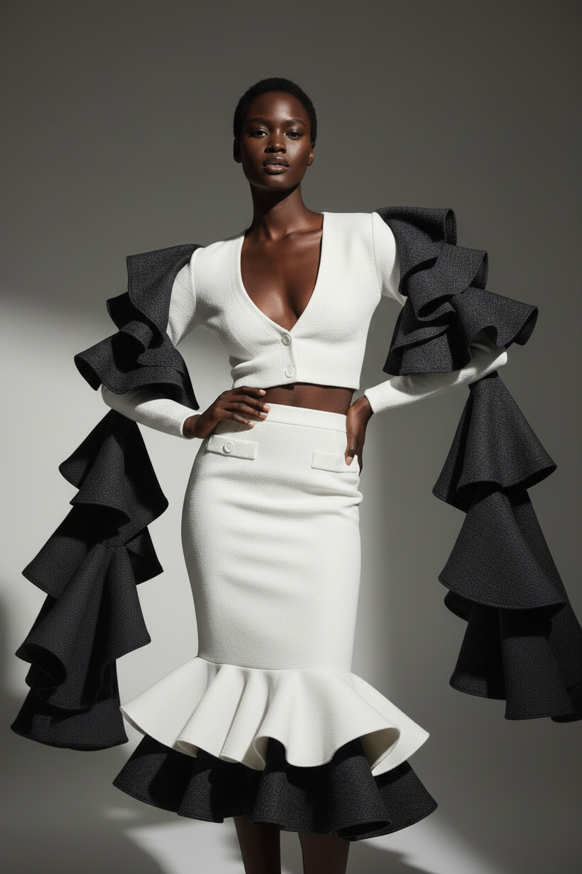 Black & White Suit Set