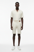 VELMORI Cream Tailored Short — front view