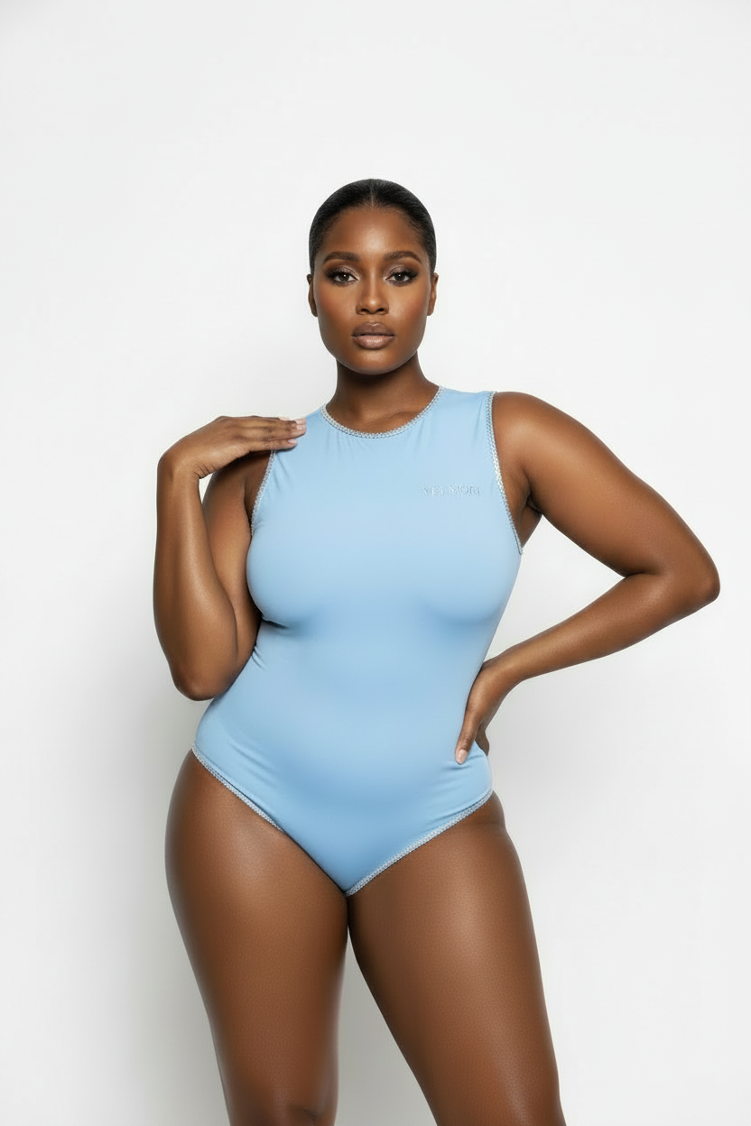 VELMORI Celeste Eclipse Bodysuit front view