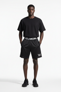 VELMORI Black Athletic Short — front view