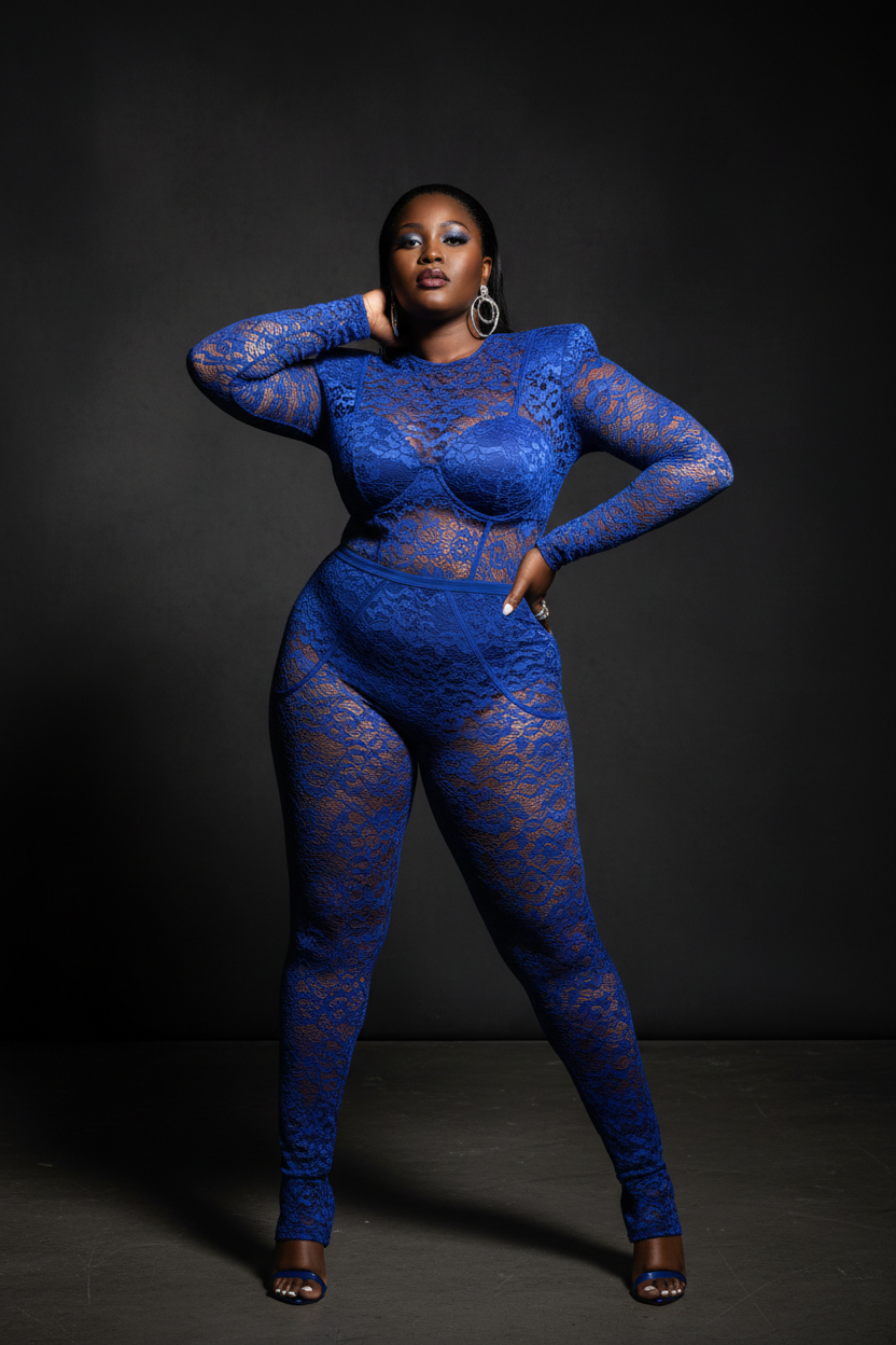 Lace Reverie – Cobalt Blue