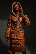 Puffer Dress - Tiger Print