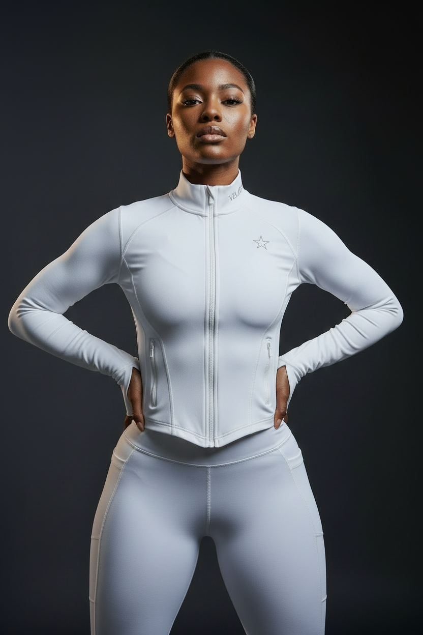 VELMORI Compression Jacket – White