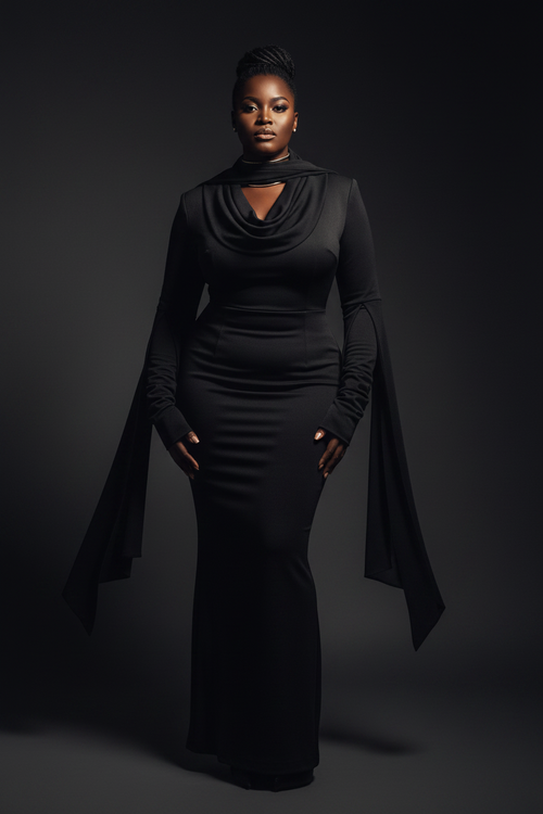 VELMORI Draped Dress Editorial
