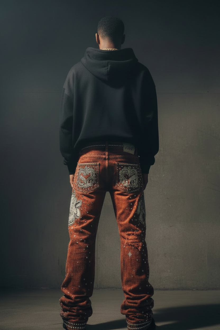VELMORI Rhino Stacked Jeans